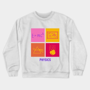 Retro Physics Design Crewneck Sweatshirt